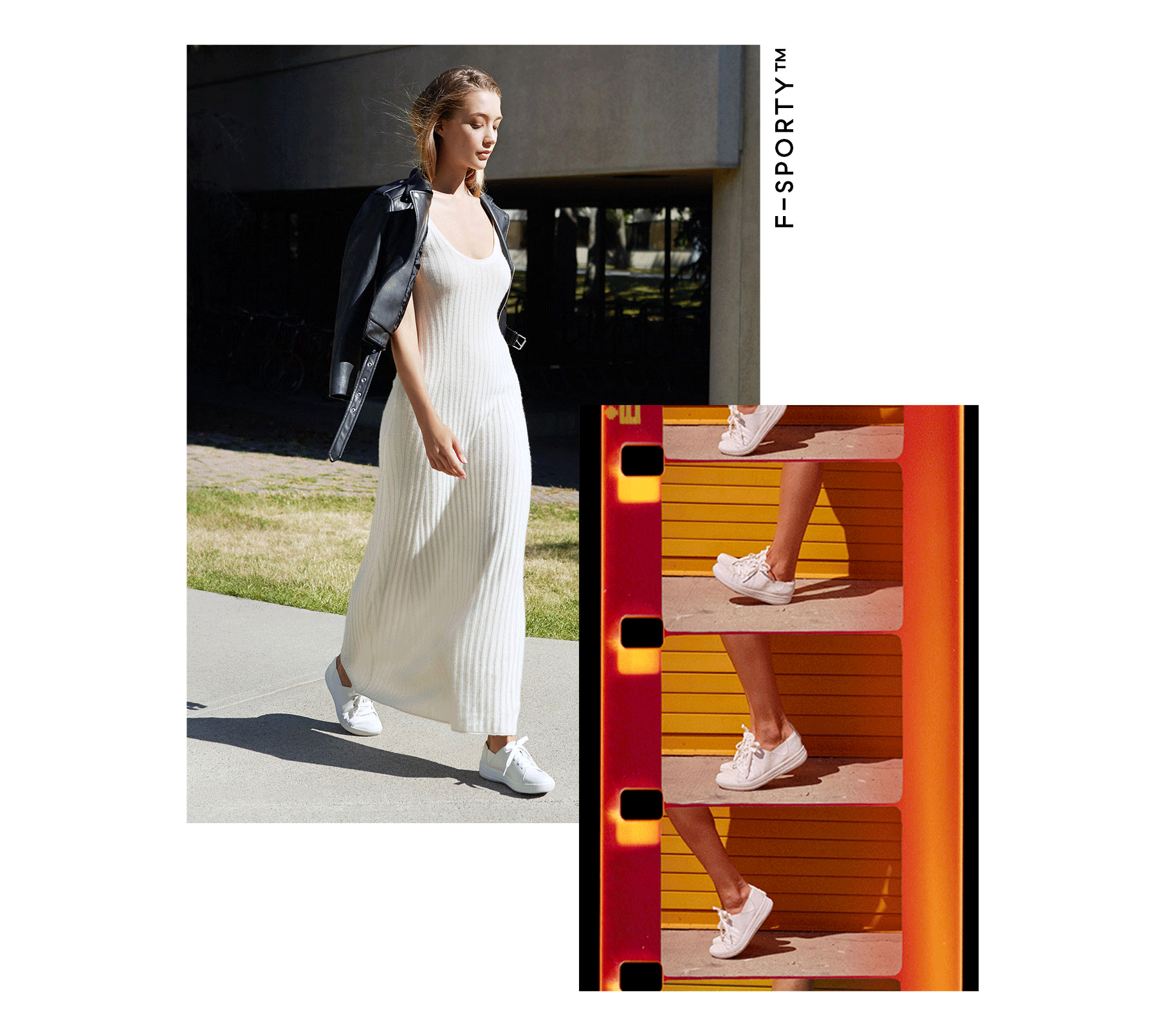 Sliding image featuring variety of Fitflop Shoe styles and Footbed Technology.